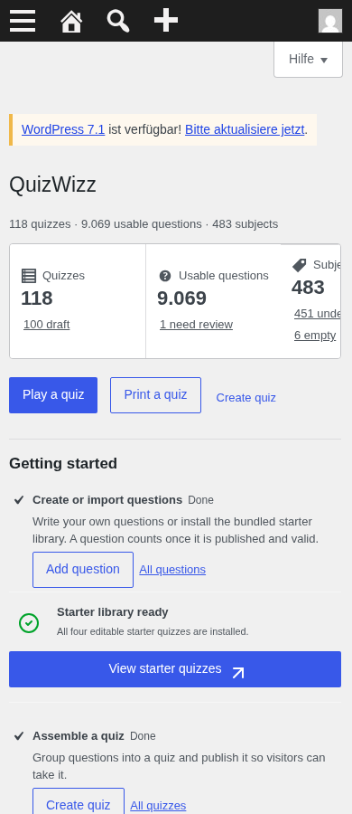 Mobile dashboard fold with hamburger nav and stat cards