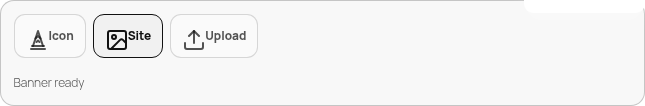 Banner source row shows Site selected, not the Icon state the filename implies