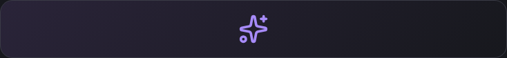 Player banner renders as near-empty dark bar with only a small sparkle icon