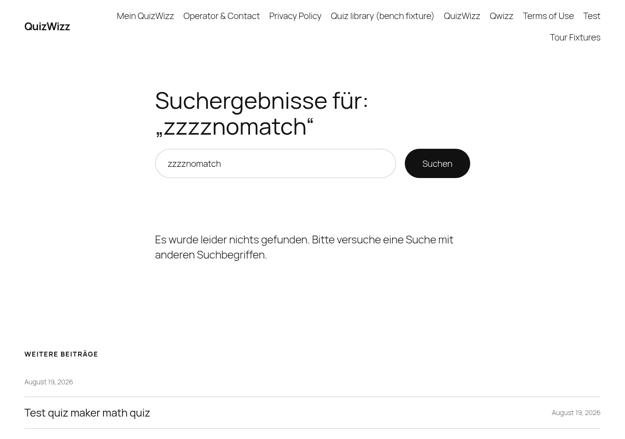 Empty search fold: no-results message and start of 'Weitere Beiträge' fallback list