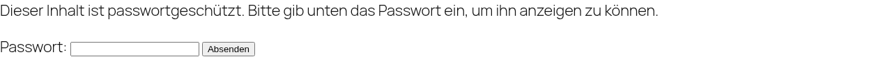 Password-form panel crop: 'Passwort:' input plus 'Absenden' submit button