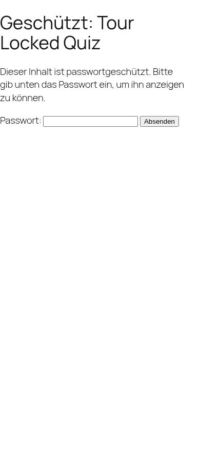 Mobile fold: same locked-quiz password form, fits one viewport